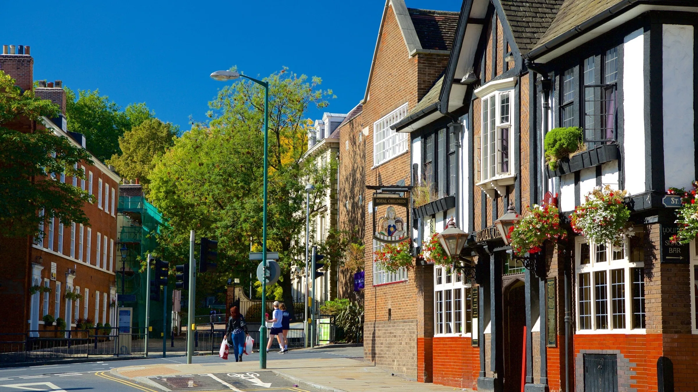 A historic street in Nottingham